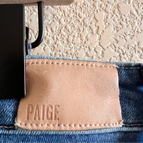 PAIGE Hoxton Slim Distressed High Rise Jeans Size 34 - Picture 6 of 11
